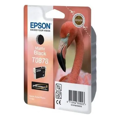 Epson T0878, Print Cartridge, x Matte Black, blister with RF alarm, Genuine, Amazon Dash Repleni