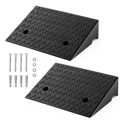 2 Pack Curb Ramp 48cm x 33cm Rubber Threshold Car Wheelchairs Ramps