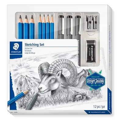 Staedtler character set, complete set with premium pencils, premium jumbo pencils, black finelin