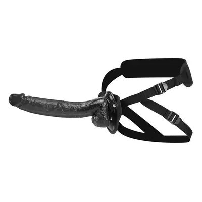 (black) 31cm Straped On Huge Dildo Penis Pants Strap-on Huge Realistic Cock Harness Strapless Re