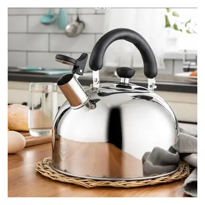 (as the picture, 6L) Stainless Steel Kettle Gas Household Whistle Sound Boiling Water Kettle 3/4