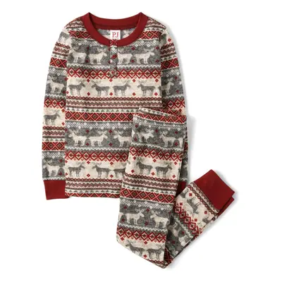 The Children's Place Baby Kids Piece Family Matching Plaid Thermal Pajamas Sets Winter Fairisle