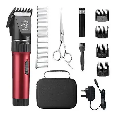 Sminiker Professional Low Noise Pet Clippers Rechargeable Cordless Cat and Dog Clippers Dog Trim