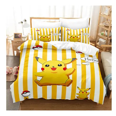 (Pattern 18, Double) Pokemon Pikachu Bedding Single Double Duvet Covers