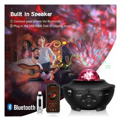 LED Galaxy Projector Light Starry Sky Star Bluetooth Music