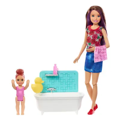 Barbie Skipper Babysitters Baby Bathtime Playset Â¦ Kid's Doll Toy Â¦ 3y+