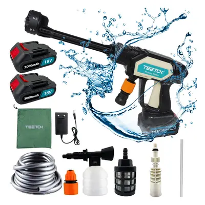 Cordless High Pressure Washer Gun Car Cleaner+2Battery+Charger-Makita 18V Compatible