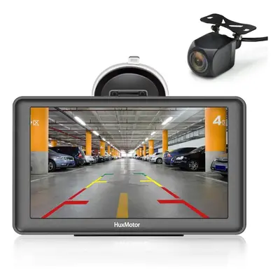 Bluetooth Sat Nav with Reverse Camera UK/EU Maps inch GPS Navigation for Cars Trucks with Postco