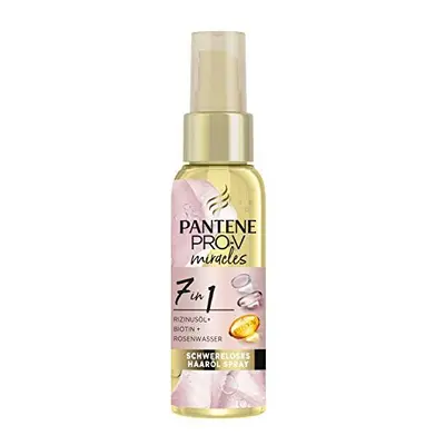 Pantene Pro-V Miracles 7-in-1 Weightless Hair Oil Spray ml with Castor Oil + Biotin + Rose Water