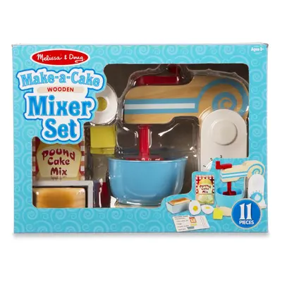 Melissa & Doug Wooden Make-a-Cake Mixer Set - New, Sealed