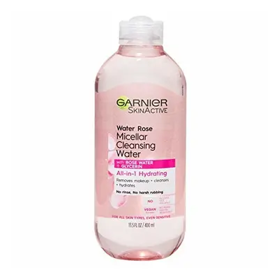 Garnier SkinActive Micellar Cleansing Water with Rose Water and Glycerin, All-in-1 Hydrating, Fo