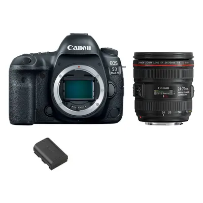 Canon Eos 5D Iv Kit Ef 24-70Mm F4L Is Usm + Lp-E6N Battery