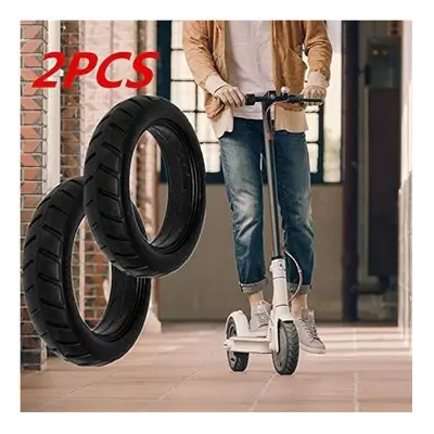 Solid Tires Xiaomi M365 Electric Scooter 1-2x2 Solid Anti-Slip Front Rear Replacement Tires, Pcs