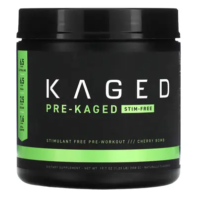 Kaged, Pre-Kaged, Stimulant Free Pre-Workout, Cherry Bomb, 1.23 lb (558 g)