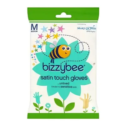 Bizzybee Satin Touch Rubber Gloves Medium (Pack of 6)