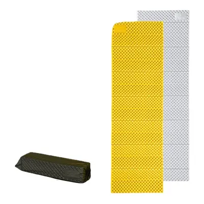 (Yellow) Upgraded 2.5cm Thicken Aluminum Membrane Foldable Camping Moisture-Proof Pad Egg Create