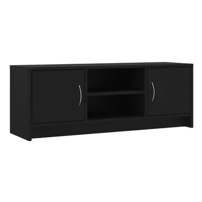 (black) vidaXL TV Cabinet TV Stand Media Console High Gloss White Engineered Wood