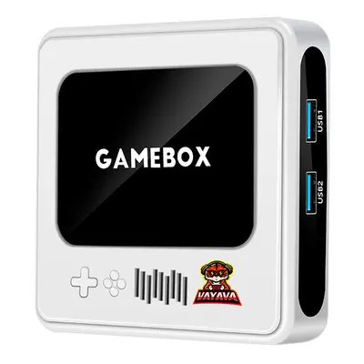 (White, 32G) 32GB 128GB Games Emuelec 4.3 Retro TV Game Console MAME DC FC MD PS Game Box HD TV 