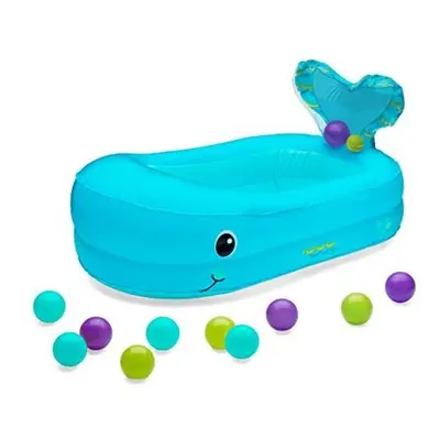 Infantino Whale Bubble Inflatable Bath Tub and Ball Set