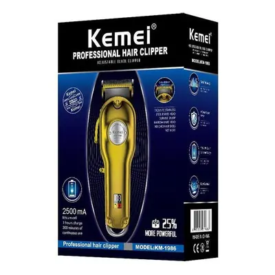 Kemei KM-1986 Professional Hair Clipper Golden