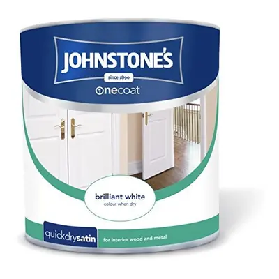 (2.5l) Johnstone's One Coat Quick Dry Satin - Brilliant White