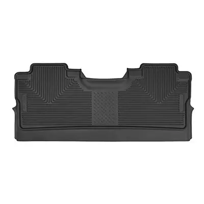 Husky Liners - Fits Ford F-150 SuperCrew X-act Contour 2nd Seat Floor Mat Footwell Coverage Blac