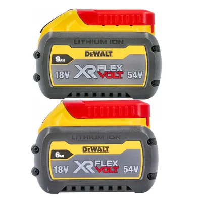 Dewalt 18v / 54v XR FLEXVOLT Twin Pack DCB547 + DCB546 9.0ah + 6.0ah Battery