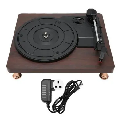 (UK Plug) Vinyl Record Player Speeds Vintage Turntable Record Player For Entertainment Decor 100