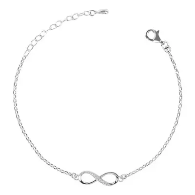 Test Product Clara Sterling Silver Infinity Bracelet