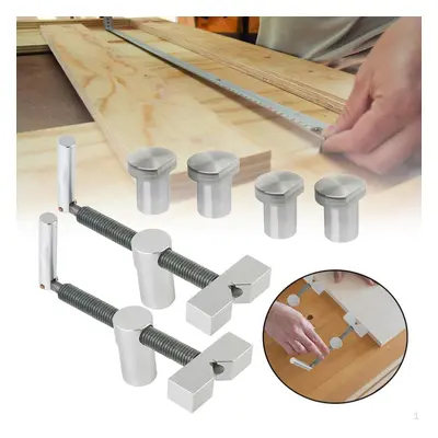 (as the picture, 2pcs with dog) 3/4&apos;&apos; Dog Hole Clamp Bench Practical Desktop Tool Wood