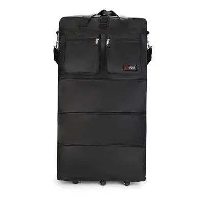 (black, L(100*50*30cm)) Wheels Travel Bag Waterproof Portable Travel Rolling Suitcase Air Carrie