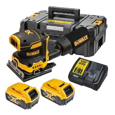 Dewalt DCW200P2 Cordless Brushless 18v XR 1/4 Sheet Palm Sander Hook Loop 2x5ah