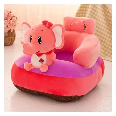 (watermelon red, 55*45*35cm) Baby Chair Learning To Sit Feeding Chair Cover Soft Plush Toy Carto