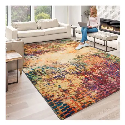 (160 x cm, Vibrant) Luxury Non Slip Rugs Large Livingroom Bedroom Carpets Bath & Door Mats