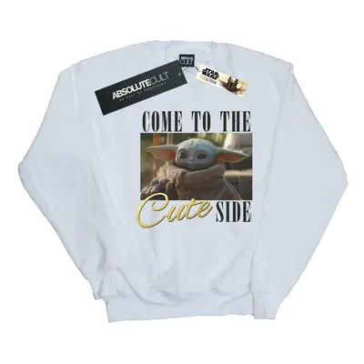 (S, White) Star Wars Womens/Ladies The Mandalorian Come To The Cute Side Sweatshirt