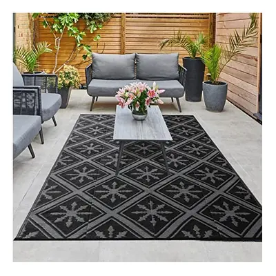 Enipate Outdoor Rugs for Patios Waterproof, 4x6ft Reversible Easy Cleaning Garden Rug, Portable 