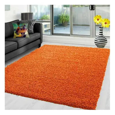 (Orange, x cm) Thick Shaggy Large Verona Rugs Non Slip Hallway Runner Rug Bedroom Living Room Ca