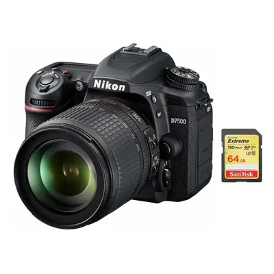 NIKON D7500+AF-S 18-105MM F3.5-5.6G ED VR+SanDisk Extreme 64G SD card