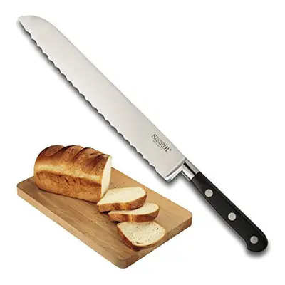 Sabatier Professional Serrated Bread Knife - 8in/20cm Full Tang Blade Forged from High Graded Ta