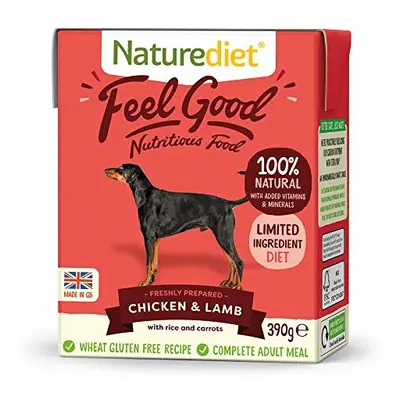 Naturediet Feel Good Chicken and Lamb Complete Wet Food 390g x