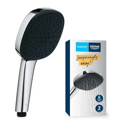 Vitalio Comfort QuickFix - Hand Shower (Square cm Shower Head, Sprays: Rain & Jet, Extra Water S