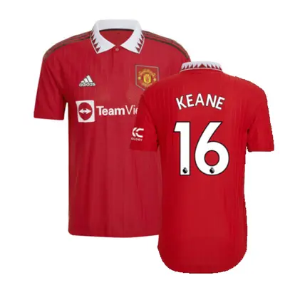 (XL) Man Utd Authentic Home Shirt (KEANE 16)