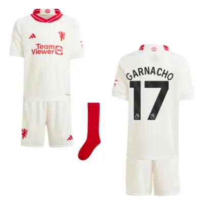 (18-24 Months) Man Utd Third Mini Kit (Garnacho 17)