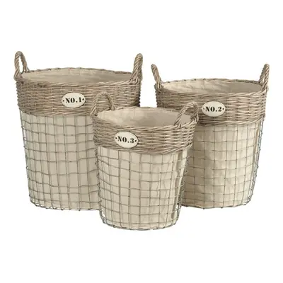 LIDA ROUND LAUNDRY BASKETS SET OF