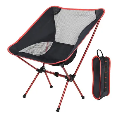 (Red) Outdoor Camping Fishing Folding Chair for Picnic fishing chairs Folded chairs for Garden,C