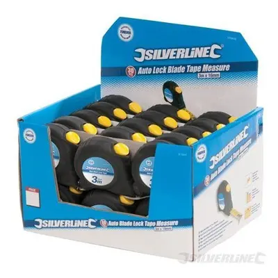 Silverline Auto Blade Lock Tape Display Box 30pce 5m / 16ft x 19mm - - blade tape display auto l