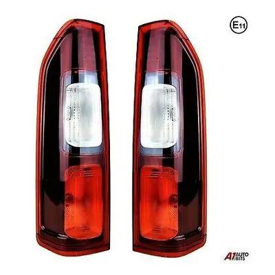 LH + RH Side Pair For Vauxhall Opel Vivaro Rear Light Tail Lights Lenses