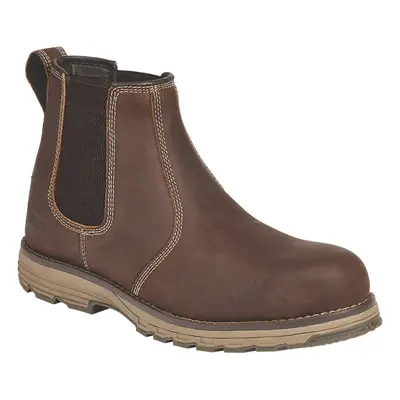 (8 UK EU) Safety Dealer Chelsea Work Boots Brown Leather