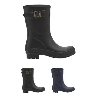 (Womens Joules Mid Height Wellies Rubber Waterproof Boot) Womens Joules Mid Height Wellies Rubbe