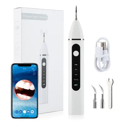 (with Visual-4modes) Ultrasonic Dental Scaler Electric Visual Teeth Cleaner Tooth Whitening